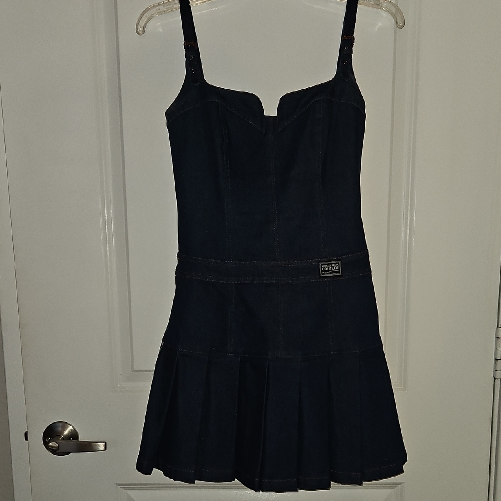 Versace Blue Denim Dress